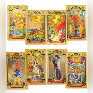 Gold Tarot Card Deck